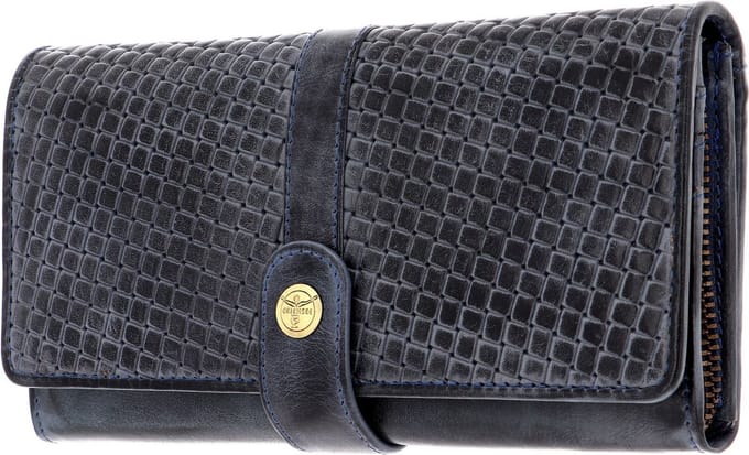CHIEMSEE Portemonnee Antwerp Wallet with Flap Blue Blauw