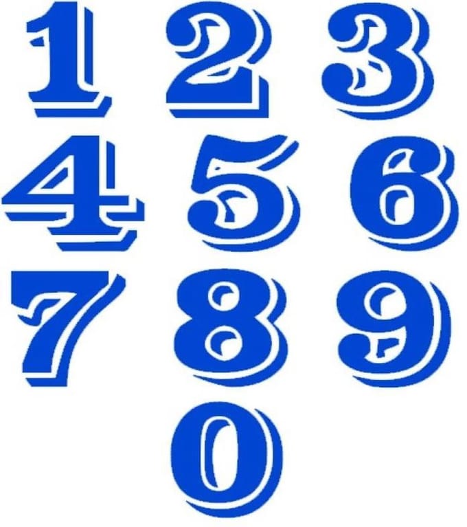 Containersticker Cijfer