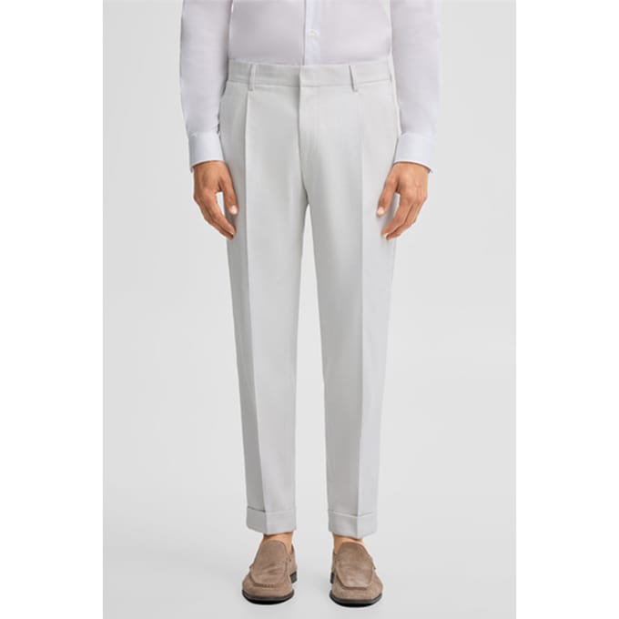 relaxed fit pantalon met wol model 'LUIS2'