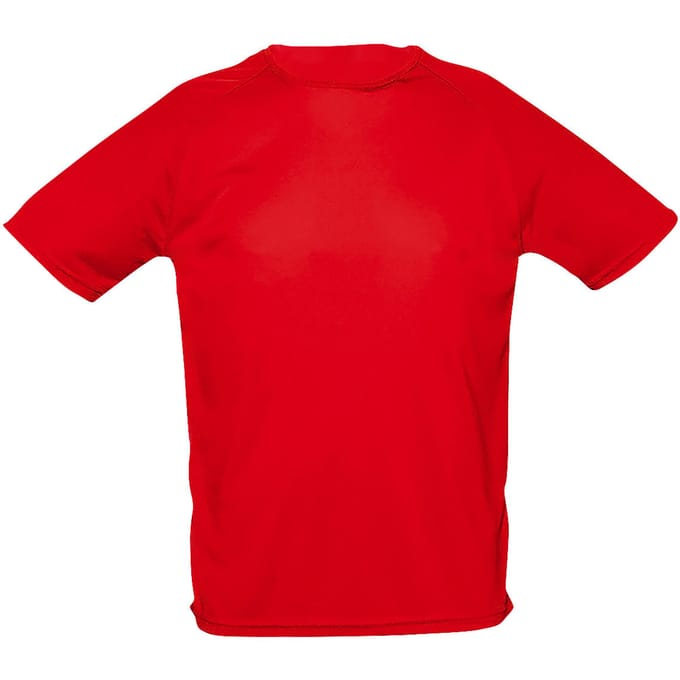 SOLS Heren Sportief T-Shirt met korte mouwen Performance (Rood)