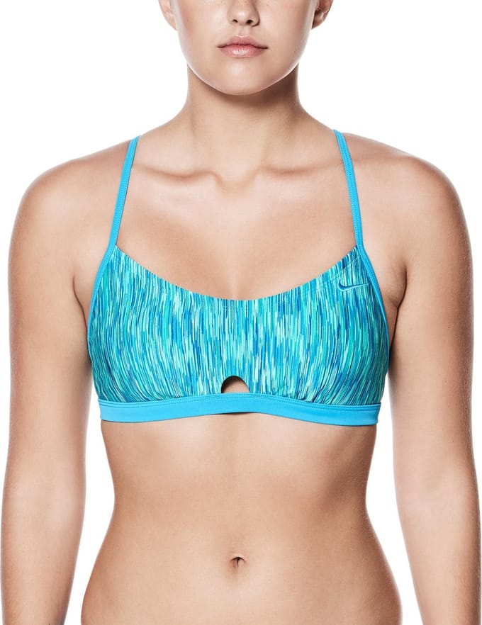 Nike Swim Bikinitopje Dames Keyhole Sport Top - Menta - XS