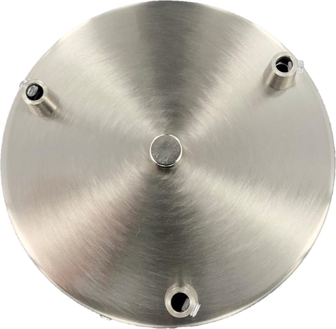 Plafondkap rond 15cm met beugel, M10 gaten Staal