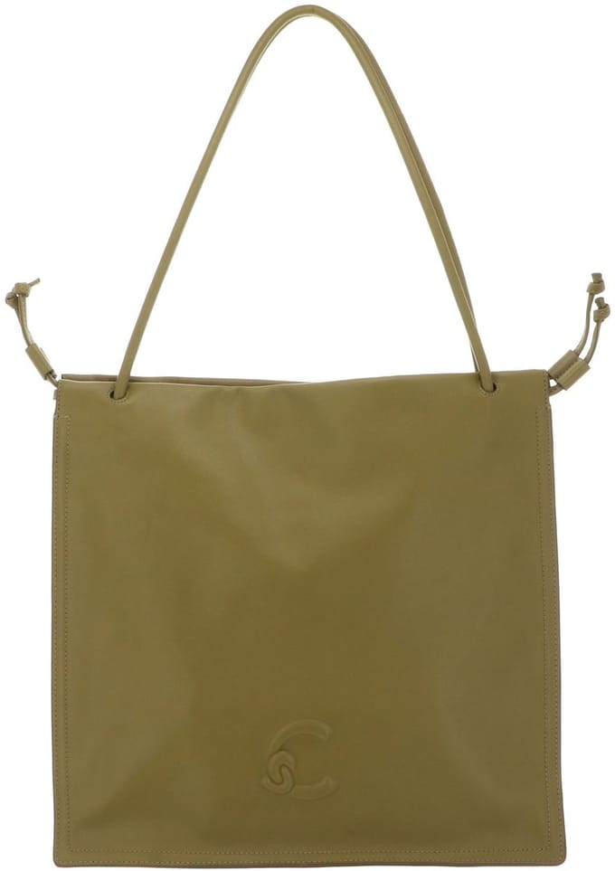 COCCINELLE Leren schoudertas Dulse Shoulderbag Seagrass kaki