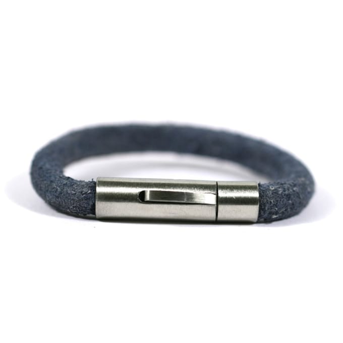 IbizaMen - leer blauw vintage 6mm 20cm