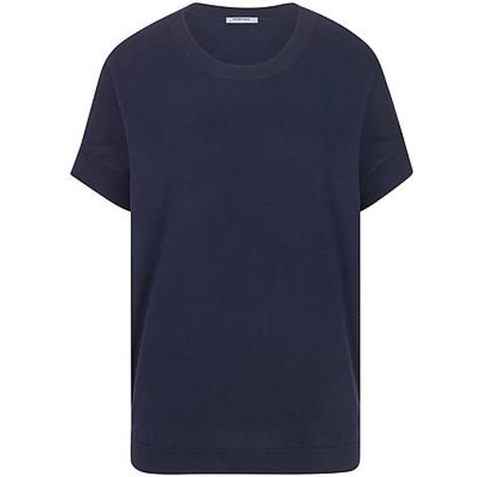 Trui ronde hals 100% SUPIMA®-katoen Van Peter Hahn blauw