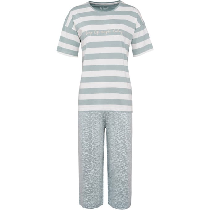 By Louise Dames capri korte pyjama set mint