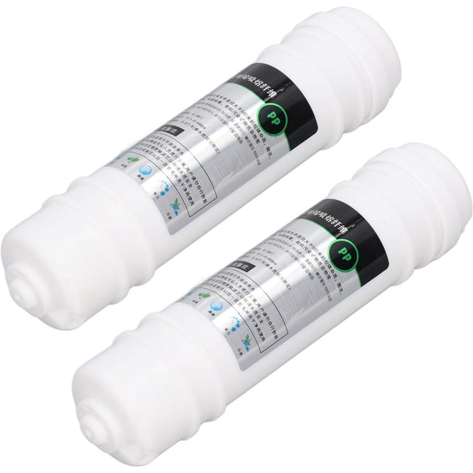 2 Stuks Waterfilter 10 inch PP Katoen Snelle Aansluiting Universeel Waterzuiveraar Vervanging white