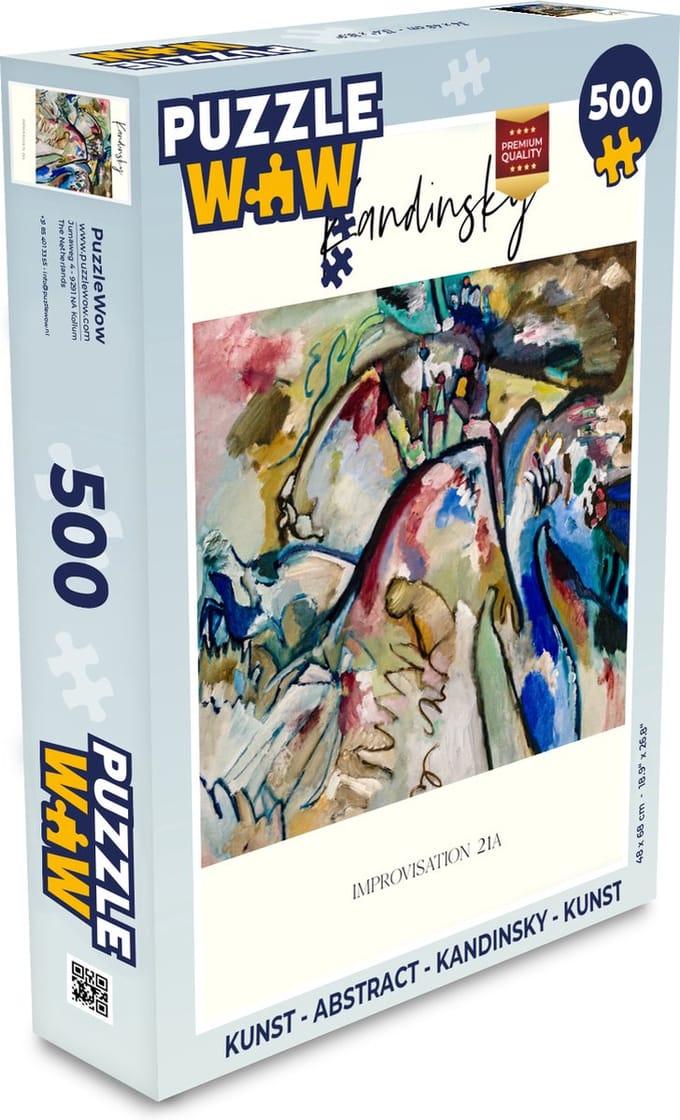 Puzzel Kunst - Abstract - Kandinsky - Kunst - Legpuzzel - Puzzel 500 stukjes
