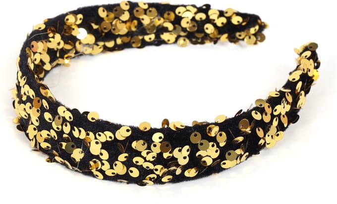 Haarband Pailletten - Goud - One Size - Volwassenen - Per Stuk