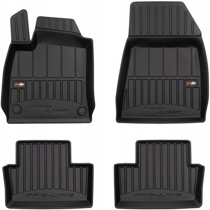 FROGUM – 3D Rubber Vloermatten voor RENAULT Clio V (2019-heden, niet E-Tech) – Set van 4 – TPE – Hoge rand 6 cm