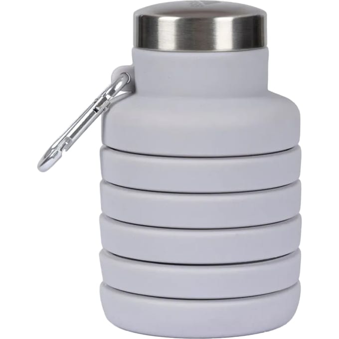 Trespass Vavo opvouwbare silicone waterfles (Platina)