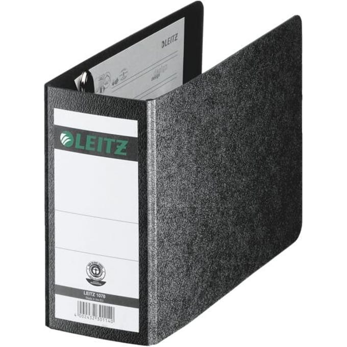 LEITZ® ordner 1078, A6 liggend, rugbreedte 80 mm, karton