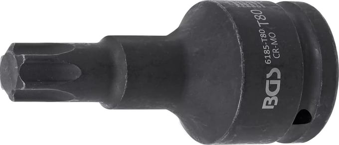 BGS Kracht dopsleutelbit - lengte 100 mm - 3/4 - Torx T80