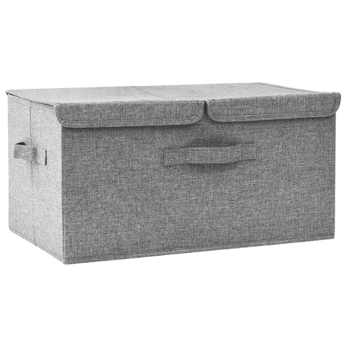 vidaXL - Opbergdozen - Nonwoven - stof - Grijs
