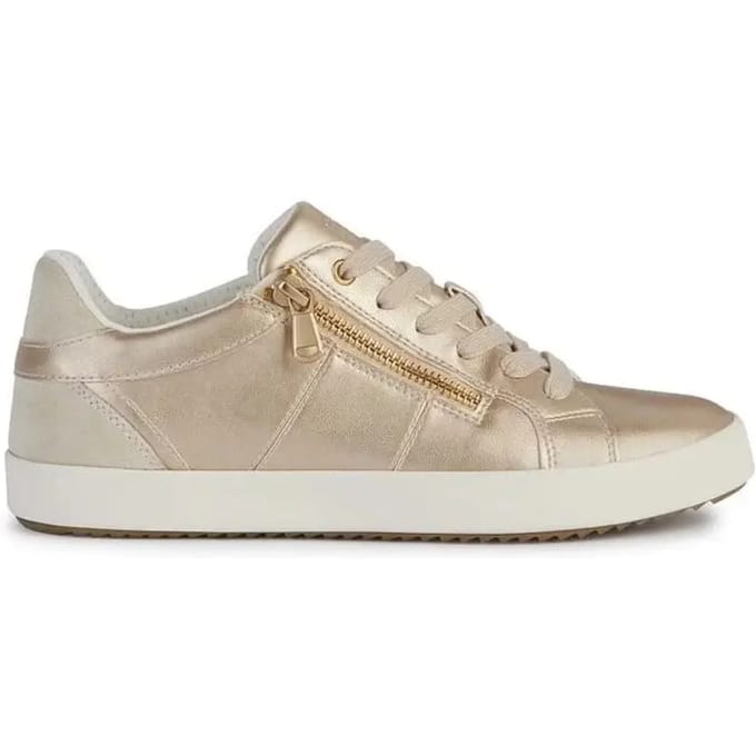 GEOX BLOMIEE DAMES Sneakers - LICHTGOUD/LICHTBEIGE - Maat 36