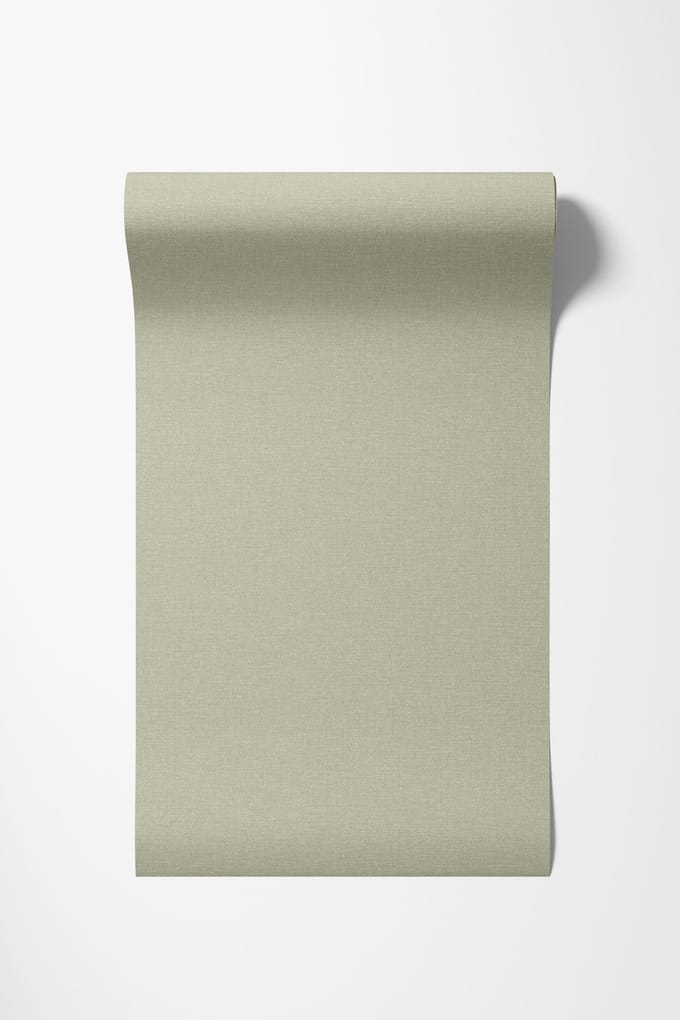Dutch Wallcoverings - Vliesbehang - Linen & Textures - uni groen - LT10035