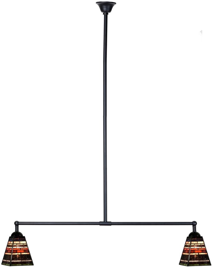Tiffany T-lamp 2 lichts Industrial Small - Art Deco Trade