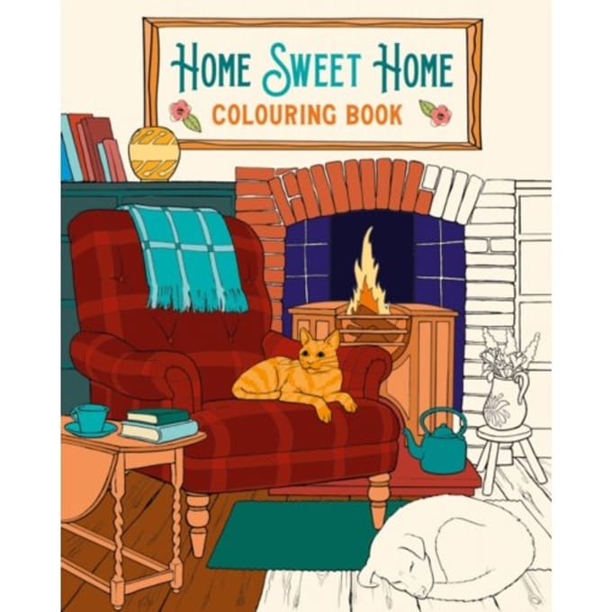 Home Sweet Home Colouring Book - Arcturus Creative Colouring - Tansy Willow