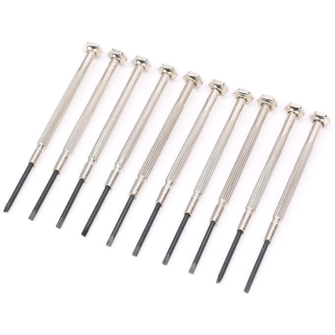 10 stuks Professionele Schroevendraaier Reparatie Schroevendraaier Gereedschap voor Fluit Klarinet Saxofoon white