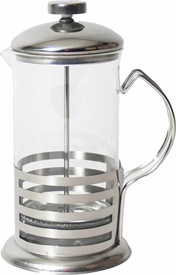 Gerimport French Press -cafetière glas - 600 ml - 5 kopjes - met filter