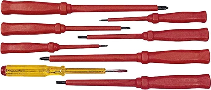 COGEX - SCHROEVENDRAAIERSET + TESTER - 230V 8ST: 4 Tournev - 16127