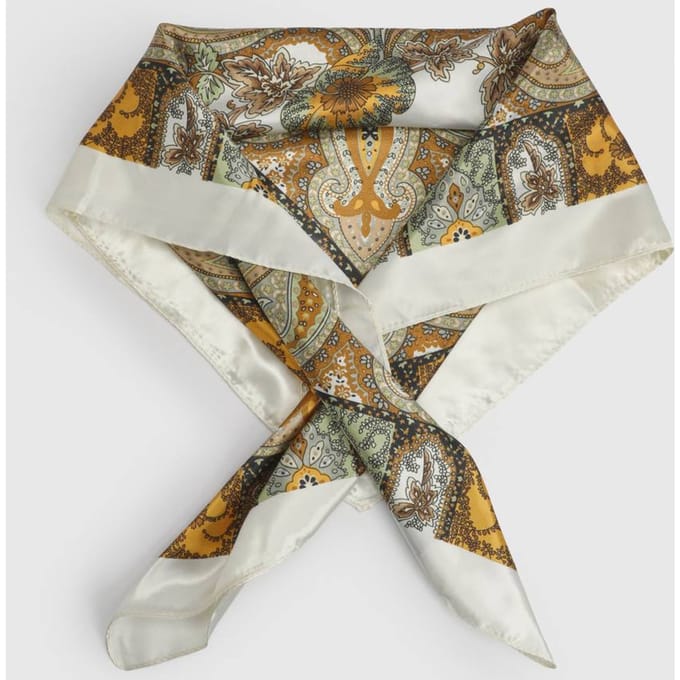 boohoo Dames Satijnen Halsdoek | Bruin