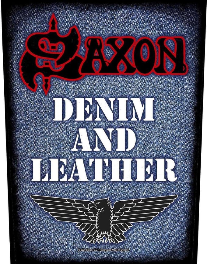 Saxon - Denim & Leather Rugpatch - Multicolours