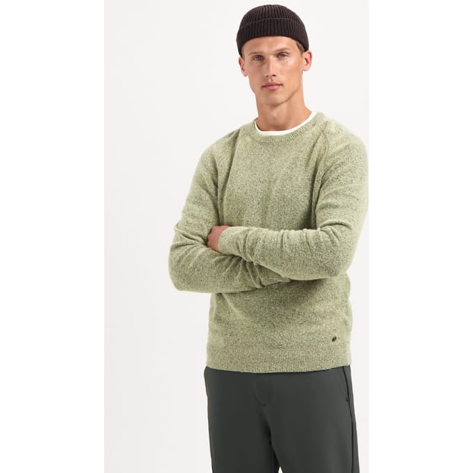 No Excess Pullover Crewneck Soft Wool Blend Light Moss Maat: 3XL | Sweaters Outlet | Heren | Groen