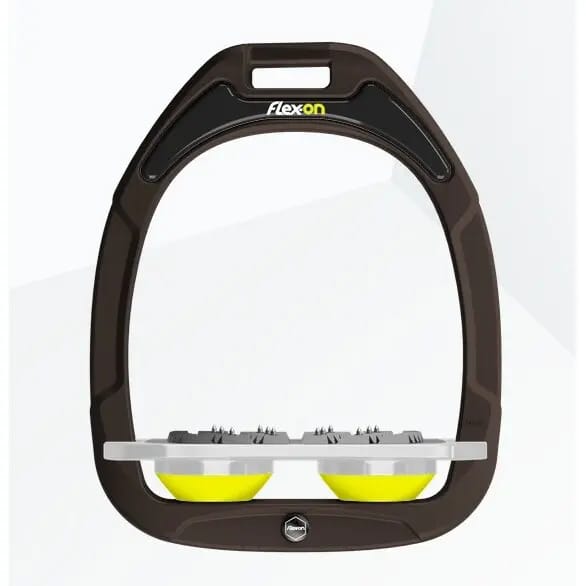 Ultra Grip Plat Steigriemen Bruin/grijs/geel Flex-On Green Composite