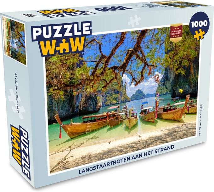 Puzzel Langstaartboten aan het strand - Legpuzzel - Puzzel 1000 stukjes volwassenen
