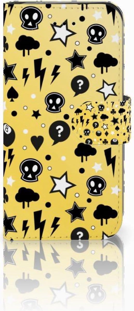 Telefoonhoesje met Naam iPhone 7 | 8 | SE (2020) | SE (2022) Punk Geel