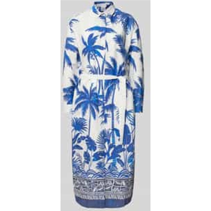 Midi-jurk met doorknoopsluiting