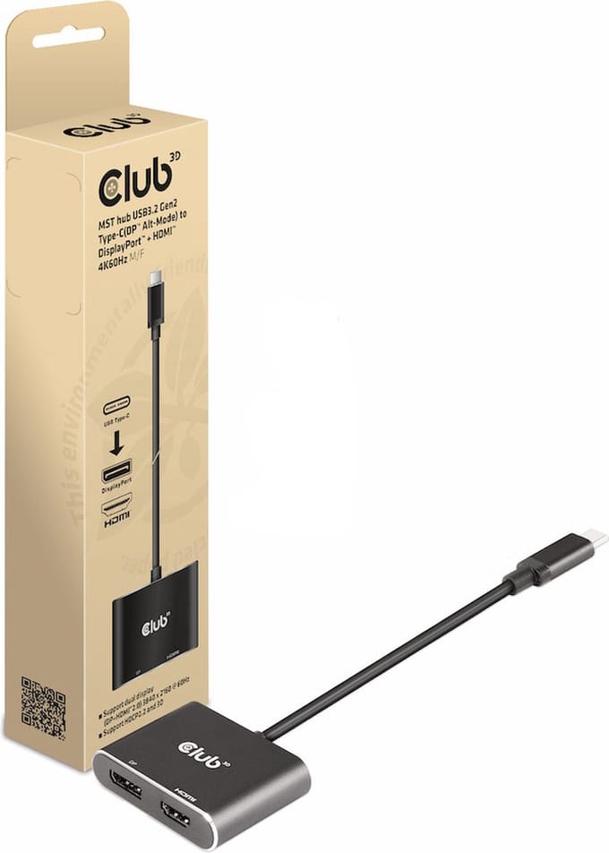 Club 3D MST hub USB-C® (DP Alt-Mode)