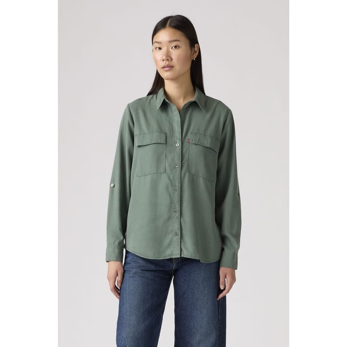 Levi's Doreen Utility Shirt Größe: XS | Longsleeves Outlet | Damen