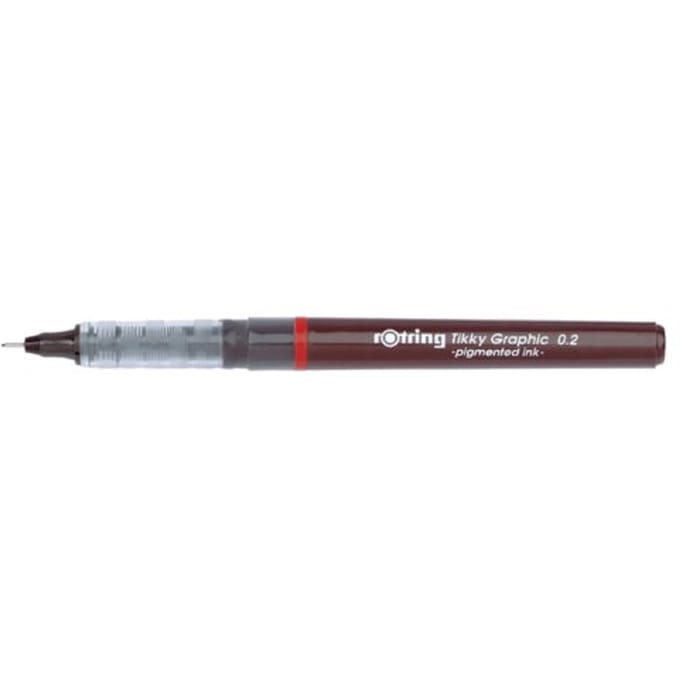 rOtring Tikky Graphic-viltstift fineliners | 0,20 mm | Zwarte inkt