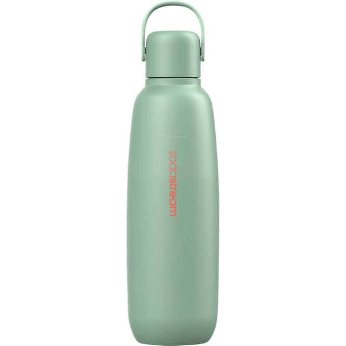 0.9L Sodastream fizz & go™ roestvrijstalen bruiswaterfles (mint)