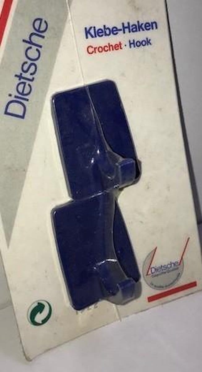 Universele handdoekhaken zelfklevend (setje van 2) donkerblauw