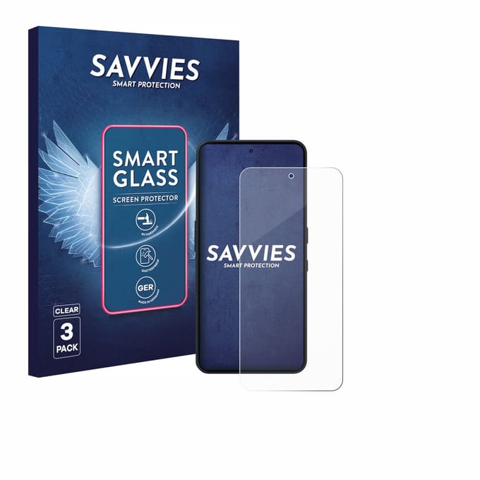 3 Stuks Savvies Screenprotector - geschikt voor Nothing Phone (3a) Lite - beschermfolie glas transparant