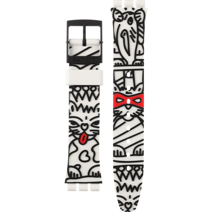 Swatch Plastic - Originals Medium (34mm) /Access/Solar/Musicall/Stop - G/SK/SL/SR/SS/SO28 AGB322 GB322 Comicat Horlogeband