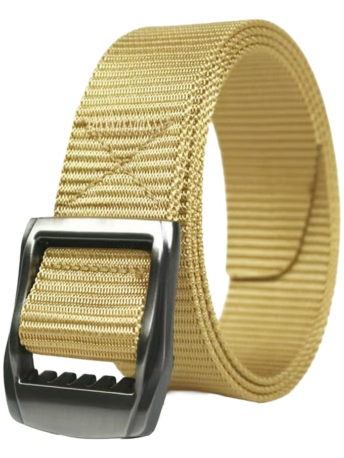 Enzo | 2-Pack Heren Canvas Riem - Beige & Zwart