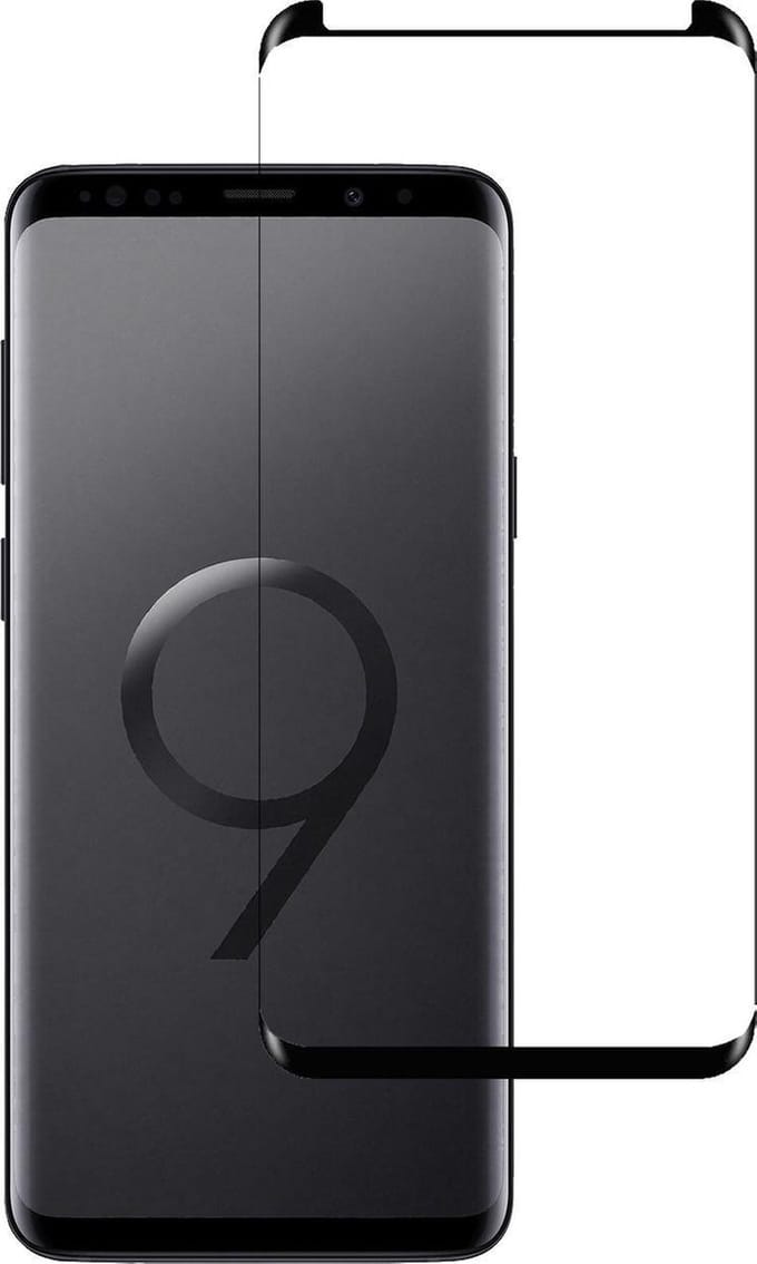 Screenprotector - Geschikt voor Samsung Galaxy S9 - Full Cover - Beschermglas - Gehard Glas - Tempered Glass - Screen Protector