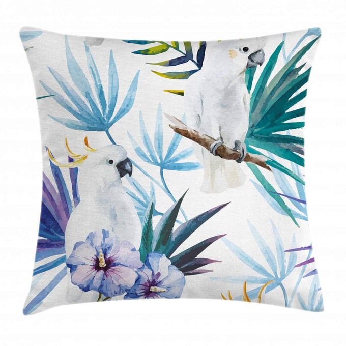 ABAKUHAUS Tropisch Kussenhoes – Beidseidig bedrukt – 40×40 cm