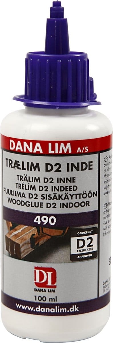 Houtlijm D2, 100 ml/ 1 fles