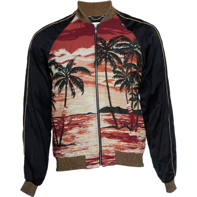 Saint Laurent, Parijs SS16 op maat gemaakte Hedi Slimane bomber