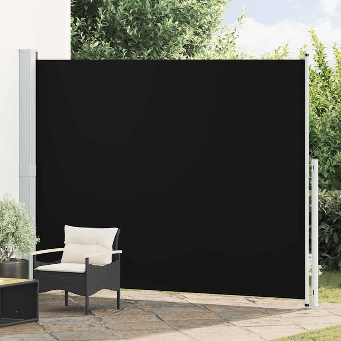 vidaXL - Tuinscherm - uittrekbaar - 220x314 - cm - zwart