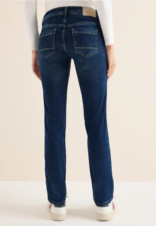 Jeans met gallonstrepen