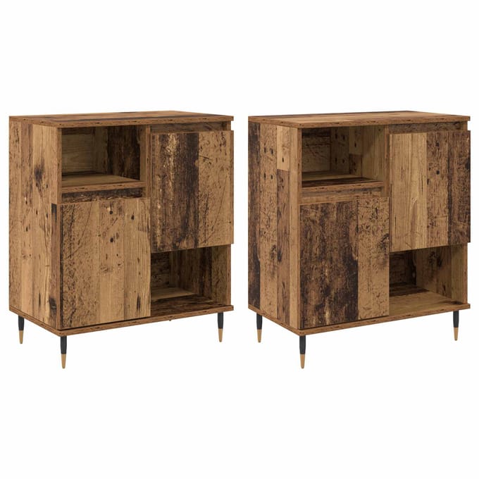 vidaXL - Dressoirs - 2 - st - Oud - hout