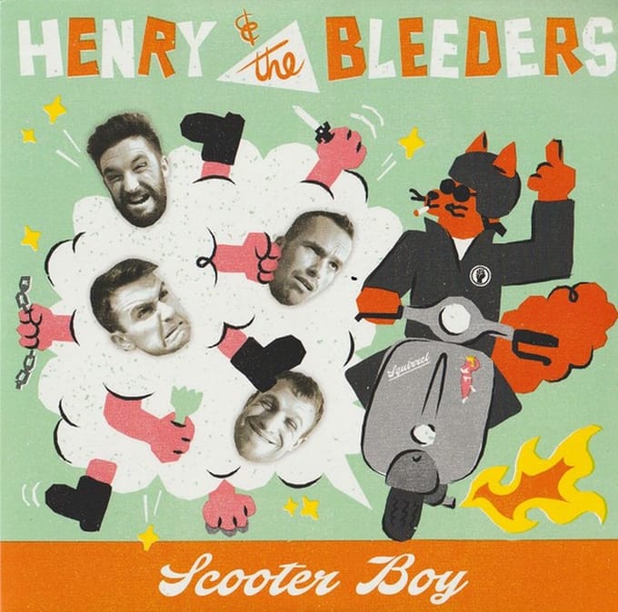 Henry & The Bleeders - Scooter Boy (7" Single) (Coloured Vinyl)