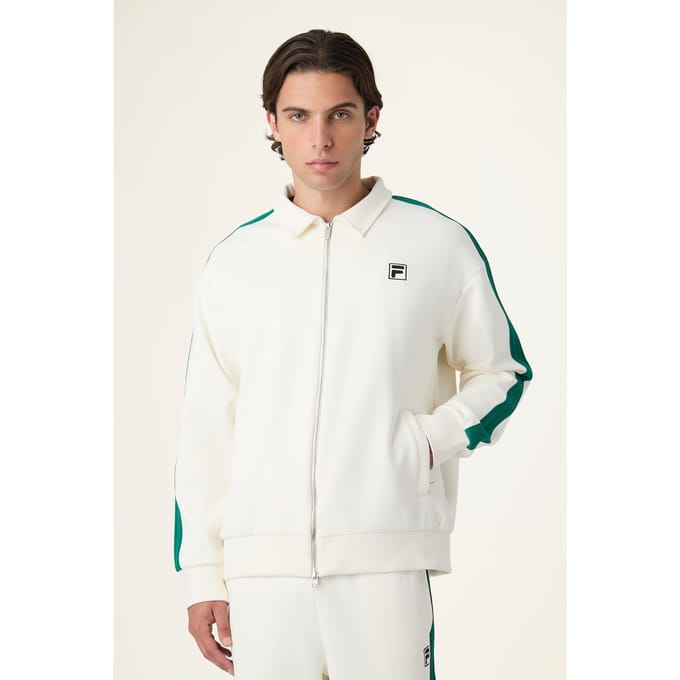 FILA Como Relaxed Taped Track Jacket Egret Taglia: XXL | Giacche Outlet | Uomo
