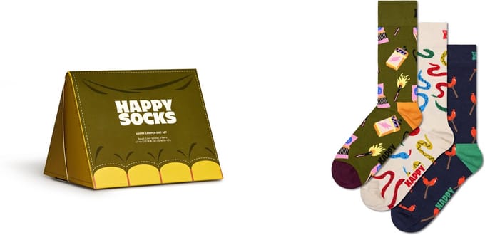 Happy Socks - 3-Pack Happy Camper Socks Gift Set mt 41-46